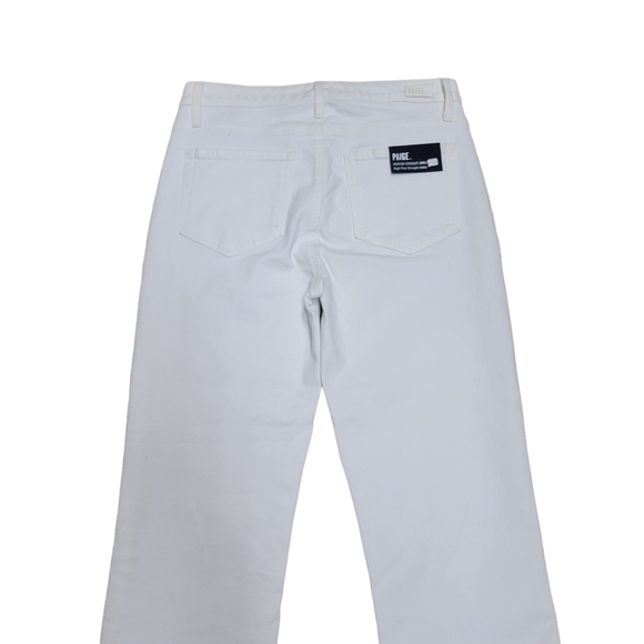 PAIGE Hoxton Straight Ruffle-Detail Ankle Jeans. Size 30. Inseam 27" NWT… - Picture 6 of 16
